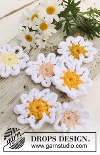 Free patterns - Decorative Flowers / DROPS 147-54