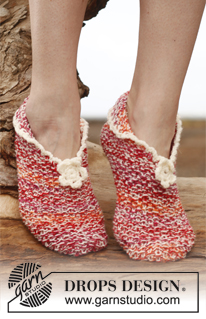 Free patterns - Slippers / DROPS 148-30