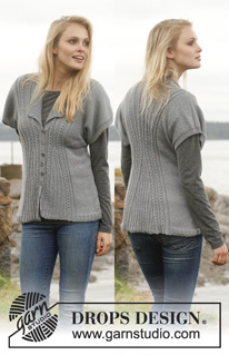 Free patterns - Rozpinane swetry z krótkim rękawem / DROPS 149-20