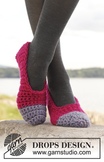 Free patterns - Children Slippers / DROPS 149-25