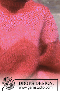 Pink Explosion / DROPS 15-14 - DROPS tröja i Vienna med > <