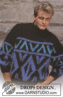 Free patterns - Męskie swetry przez głowę / DROPS 15-16