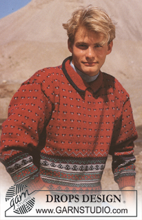 Free patterns - Men's Jumpers / DROPS 15-9