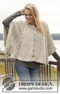 Free patterns - Poncho's voor dames / DROPS 150-12