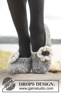 Free patterns - Felted Slippers / DROPS 150-24