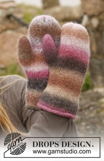 Free patterns - Felted Mittens / DROPS 151-23
