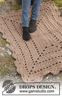 Biscuit / DROPS 151-45 - Crochet DROPS rug in Polaris.