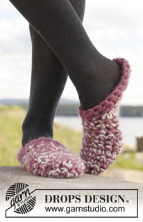 Free patterns - Women's Socks & Slippers / DROPS 151-47