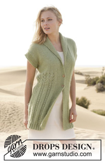 Free patterns - Rozpinane swetry z krótkim rękawem / DROPS 152-11