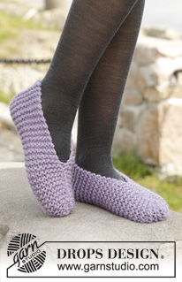 Free patterns - Children Slippers / DROPS 156-53