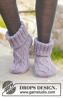 Free patterns - Children Slippers / DROPS 156-55