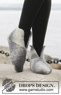 Free patterns - Felted Slippers / DROPS 158-50