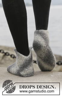Free patterns - Women's Socks & Slippers / DROPS 158-50