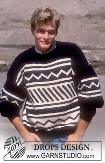 Free patterns - Męskie swetry przez głowę / DROPS 16-18