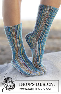 Free patterns - Children Socks & Slippers / DROPS 161-38