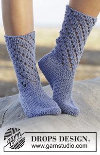 Free patterns - Women's Socks & Slippers / DROPS 162-10