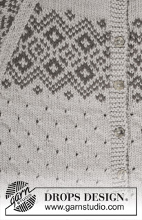 Free patterns - Kabátky a propínací svetry - kardigany / DROPS 165-18