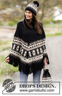 Free patterns - Poncho's voor dames / DROPS 165-20