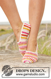 Free patterns - Women's Socks & Slippers / DROPS 170-10