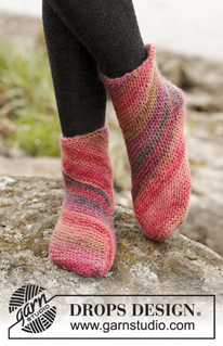 Free patterns - Women's Socks & Slippers / DROPS 171-40