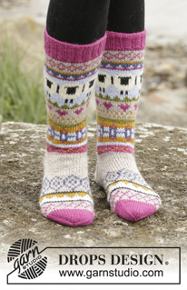 Free patterns - Children Socks / DROPS 173-45