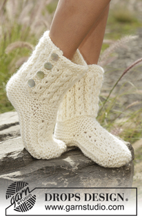 Free patterns - Women's Socks & Slippers / DROPS 178-5