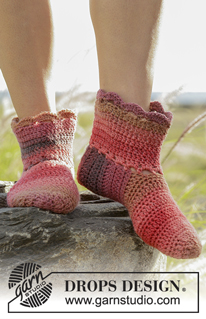 Free patterns - Women's Socks & Slippers / DROPS 178-9