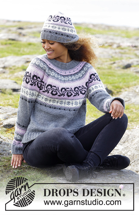 Telemark / DROPS 179-9 - Knitted jumper with round yoke and multi-coloured Norwegian pattern, worked top down. Sizes S - XXXL. 
The piece is worked in DROPS Merino Extra Fine.