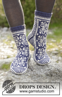Free patterns - Nordiske sokker / DROPS 181-12