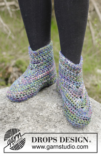 Free patterns - Slippers / DROPS 182-31