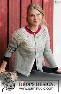 Free patterns - Vánoční pulovry a propínací svetry / DROPS 183-1