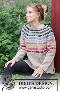 Free patterns - Striped Jumpers / DROPS 183-25