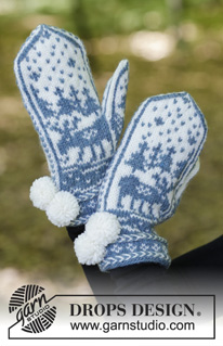 Free patterns - Christmas Mittens / DROPS 183-30