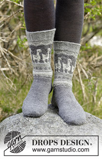 Free patterns - Nordic Socks / DROPS 184-20
