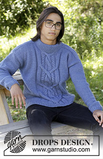 Free patterns - Men's Jumpers / DROPS 185-5