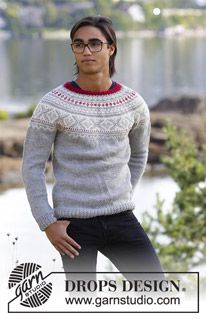 Free patterns - Men's Jumpers / DROPS 185-6