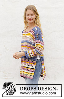 Free patterns - Striped Jumpers / DROPS 187-24