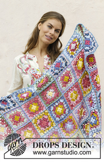 Free patterns - Fun with Crochet Squares / DROPS 189-2