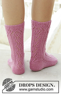 Free patterns - Women's Socks & Slippers / DROPS 189-21