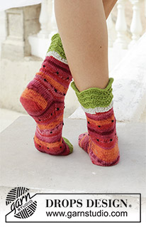 Free patterns - Children Socks & Slippers / DROPS 189-26