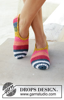 Free patterns - Slippers / DROPS 189-29