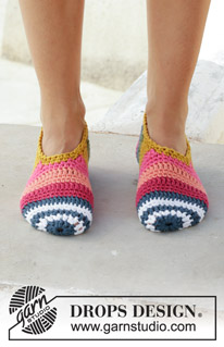 Free patterns - Slippers / DROPS 189-29