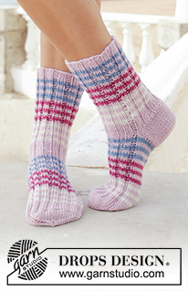 Free patterns - Children Socks & Slippers / DROPS 189-36