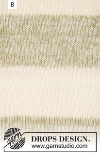 Sailor's Luck / DROPS 191-2 - Kötött pulóver, raglánszabásvonallal és csíkokkal, fentről lefelé haladva. S - XXXL méretekben, A darabot DROPS Alpaca és DROPS Kid Silk fonalból kötjük