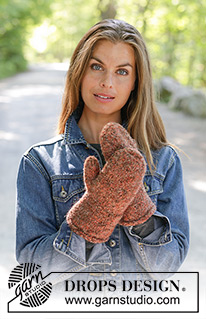 Free patterns - Felted Mittens / DROPS 192-25