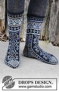 Free patterns - Nordic Socks / DROPS 193-11