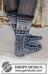 Free patterns - Nordic Socks / DROPS 193-11