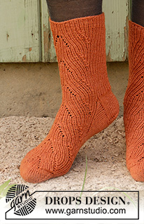 Free patterns - Women's Socks & Slippers / DROPS 193-2