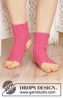 Free patterns - Dámské ponožky na jógu / DROPS 193-21