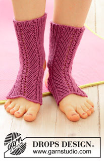 Free patterns - Yoga Socks / DROPS 193-24